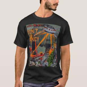 Ufo Flying Saucer Invasion 1950s Sience Fiktion Ab T-Shirt