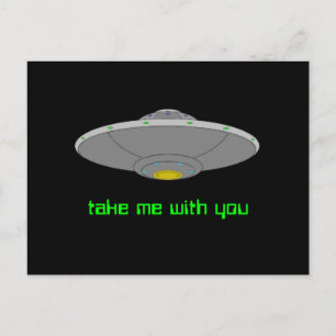 UFO - Freiwillige Entführung Postkarte