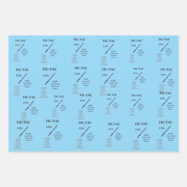 UFO GESCHENKPAPIER SET (Vorderseite 3)