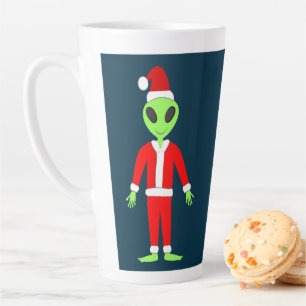 UFO Ho Ho Father Weihnachts-Alien Milchtasse