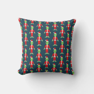 UFO Ho Pater Weihnachtszeit Alien Gemustert Kissen