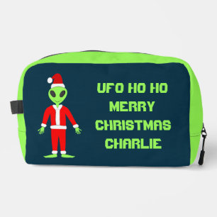UFO Ho Po Weihnachtszeit Alien Custom Waschbeutel