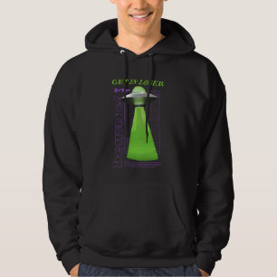 UFO in Loser Martian Abduction Urban Streetwea Hoodie