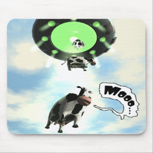 UFO-Kuh-Abduktion Mousepad