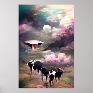 UFO-Kuhentführung Poster