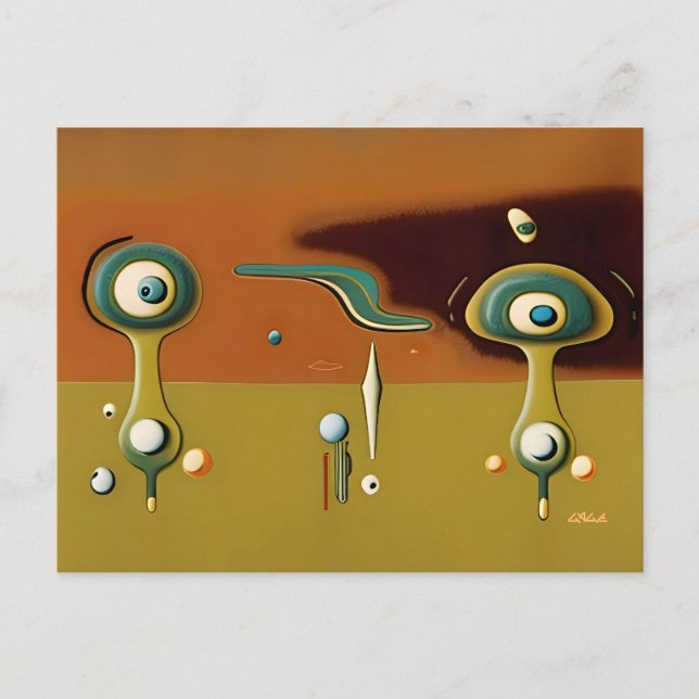 UFO-Landeplatz Postkarte (Vorderseite)