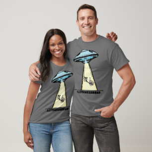 Ufo, Lastenfahrrad, Lastenrad, Cargobike, Aliens T-Shirt