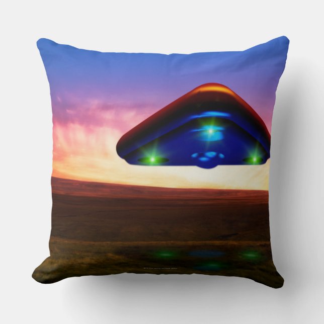 UFO-Lichter Kissen (Vorderseite)