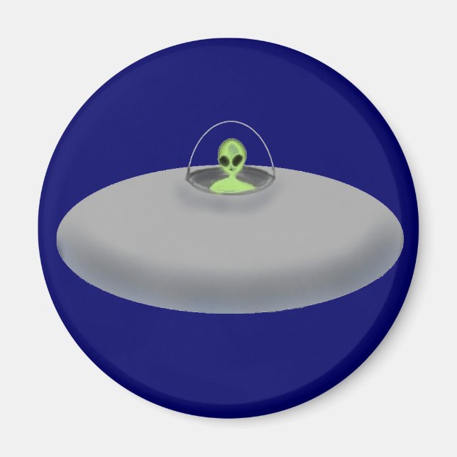 UFO-Magnet (blau) Magnet (Vorne)