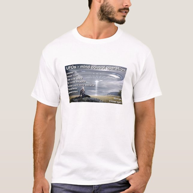UFO Mind Kontrolle (light) T - Shirt (Vorderseite)
