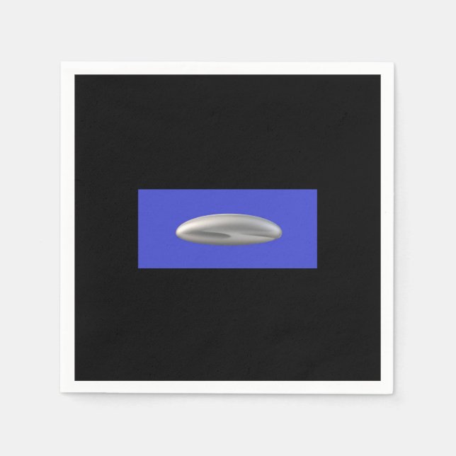 UFO-Partyartikel Serviette (Vorderseite)