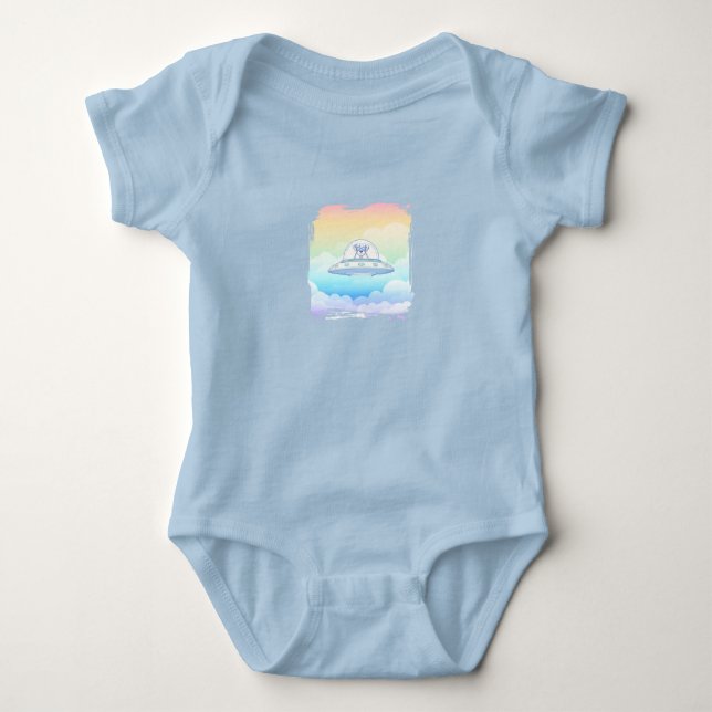 UFO PETS BABY STRAMPLER (Vorderseite)