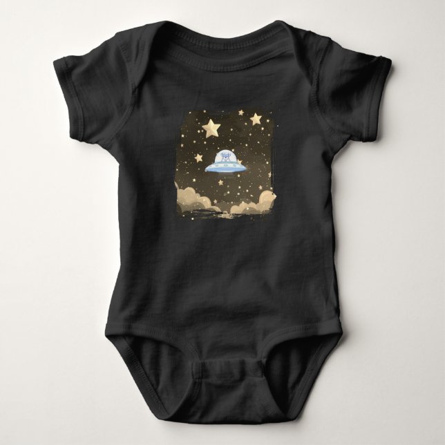 UFO PETS BABY STRAMPLER (Vorderseite)