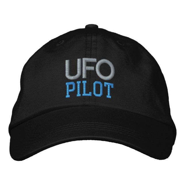 UFO PILOT BESTICKTE BASEBALLKAPPE (Vorderseite)