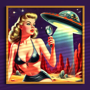 Ufo Pin-up Poster