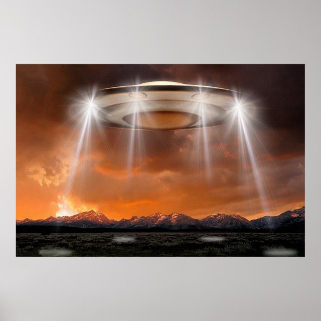 UFO Poster - Arriving (Vorne)