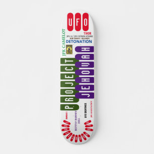 UFO PROJECT JEHOVAH Skateboard, 7¾ Zoll Deck Skateboard