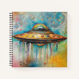 UFO-Raumschiff Notizbuch