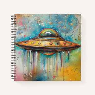 UFO-Raumschiff Notizbuch