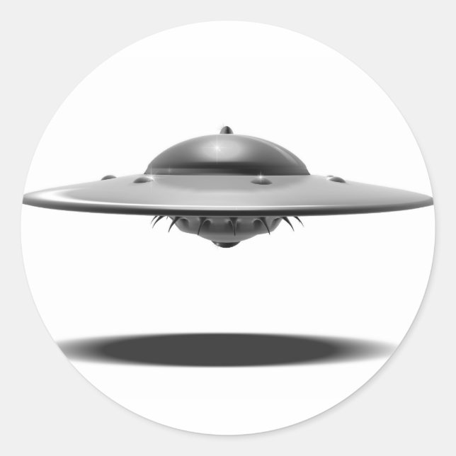 UFO Salamander Runder Aufkleber (Vorderseite)