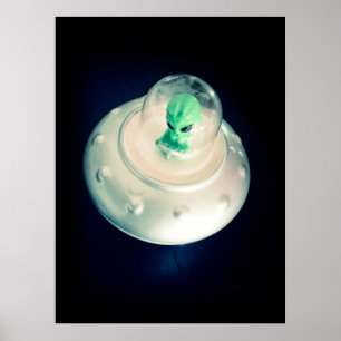 UFO-Salz und Pfefferstreuer Poster