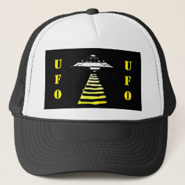 UFO - Schwarz-Weiß-Gelb Truckerkappe