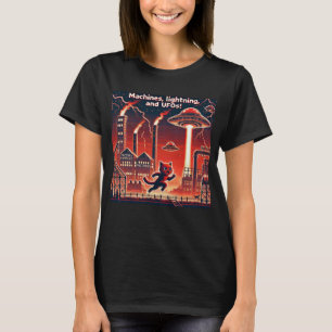 UFO Selfie: Roter Planet (Damentshirt-Pixel) T-Shirt