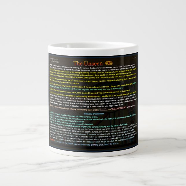 UFO-Serie: Alien Aqua Babies Jumbo-Tasse (Vorderseite)