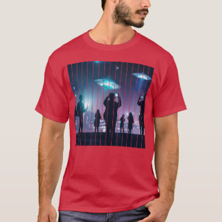 UFO-Sichtung in der Stadt Freunde T-Shirt