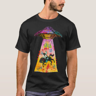 UFO Stealing Cowboy T-Shirt