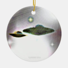 UFO Streaks of Light Ornament