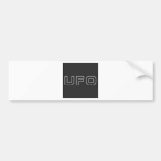 UFO-Test Autoaufkleber