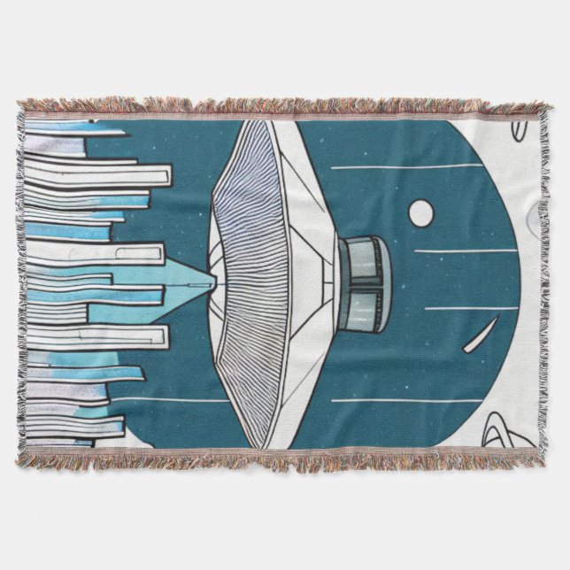 Ufo Throw Blanket Decke (Vorderseite)