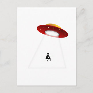 UFO-Toilette Postkarte