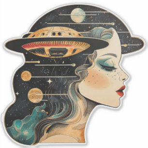 UFO UAP Dreams Aufkleber