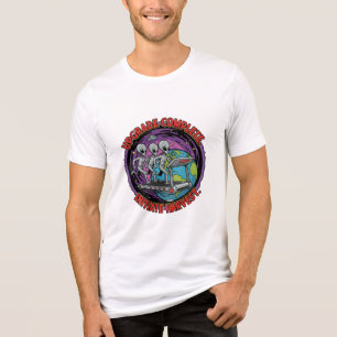 UFO-Verbrechenskomitee: Planeten-Ernte Tri-Blend Shirt