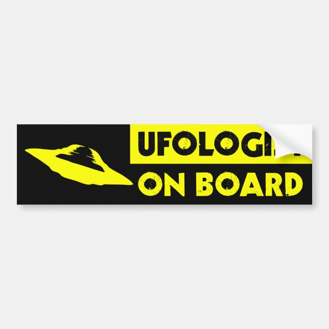 UFOLOGIST AN BORD Autoaufkleber (Vorne)