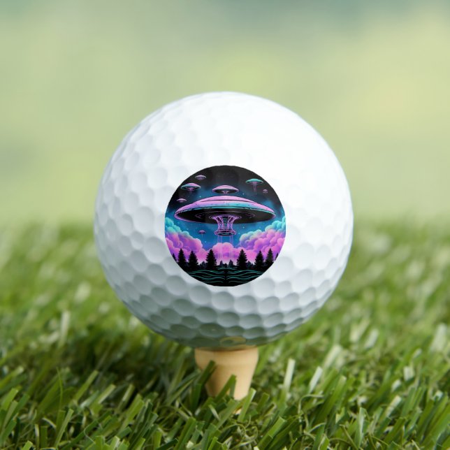 UFOs Alien Invasion Ästhetik Golfball (Insitu T-Shirt)