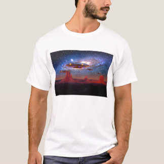 UFOs über Monument-Tal-T - Shirt