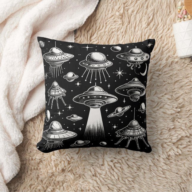 UFOs und Fliegender Saucerer Kissen (Decke)
