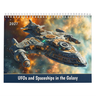 UFOs und Raumschiffe in der Galaxie Kalender