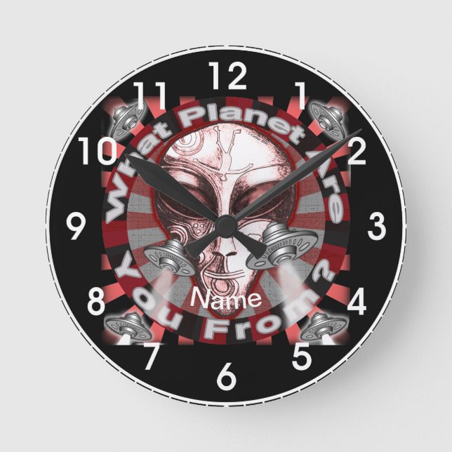 Ufouhr Runde Wanduhr (Vorderseite)