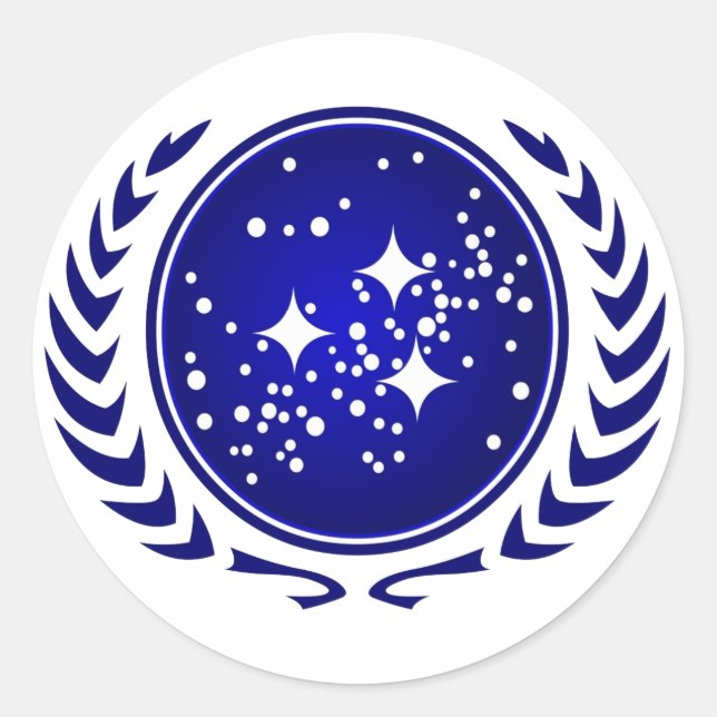 UFP-Siegel Runder Aufkleber (Vorderseite)