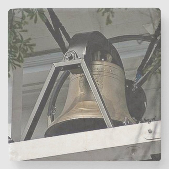 UGA Sieg-Bell-Marmor-Stein-Küstenmotorschiff Steinuntersetzer (Vorderseite)