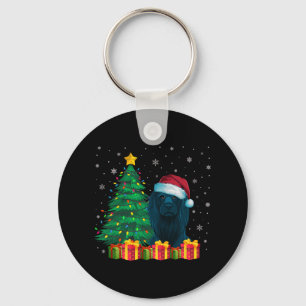 Ugador Afador Weihnachtsmannmütze Weihnachtsleucht Schlüsselanhänger