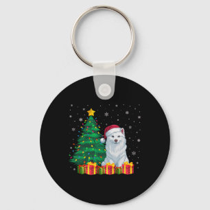 Uganda American Eskimo Weihnachtsmannmütze Weihnac Schlüsselanhänger