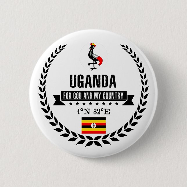 Uganda Button (Vorderseite)