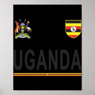 Uganda Cheer Jersey 2017 Fußball Ugandan Poster