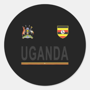 Uganda Cheer Jersey 2017 Fußball Ugandan Runder Aufkleber