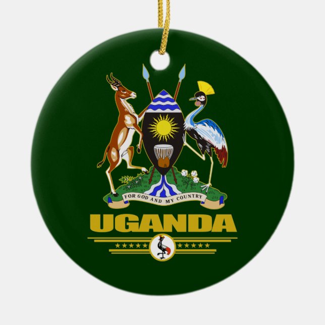 Uganda COA Keramik Ornament (Vorne)